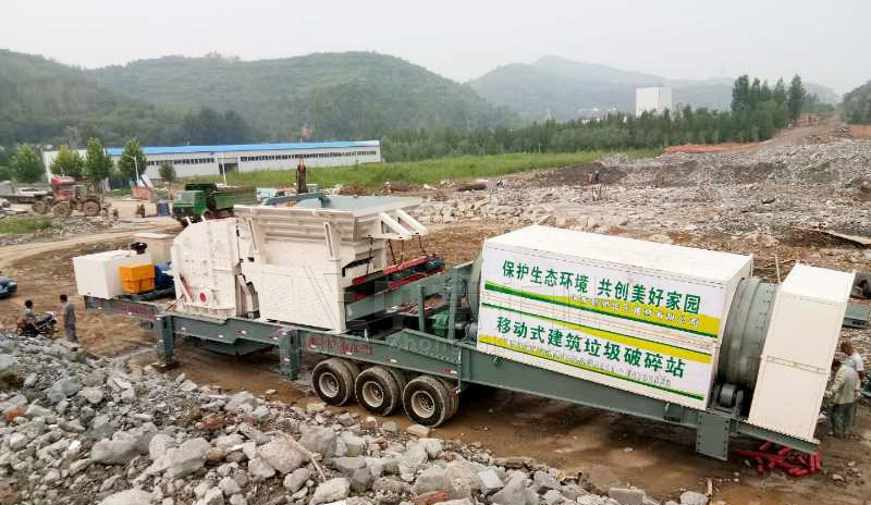 海南文昌建筑垃圾處理現(xiàn)場