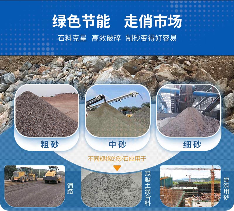 制砂機(jī)處理物料效果對比