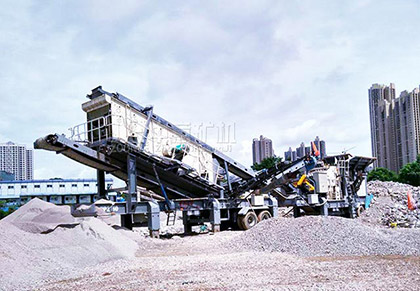 深圳時處理200噸建筑垃圾回收再生利用項目現(xiàn)場