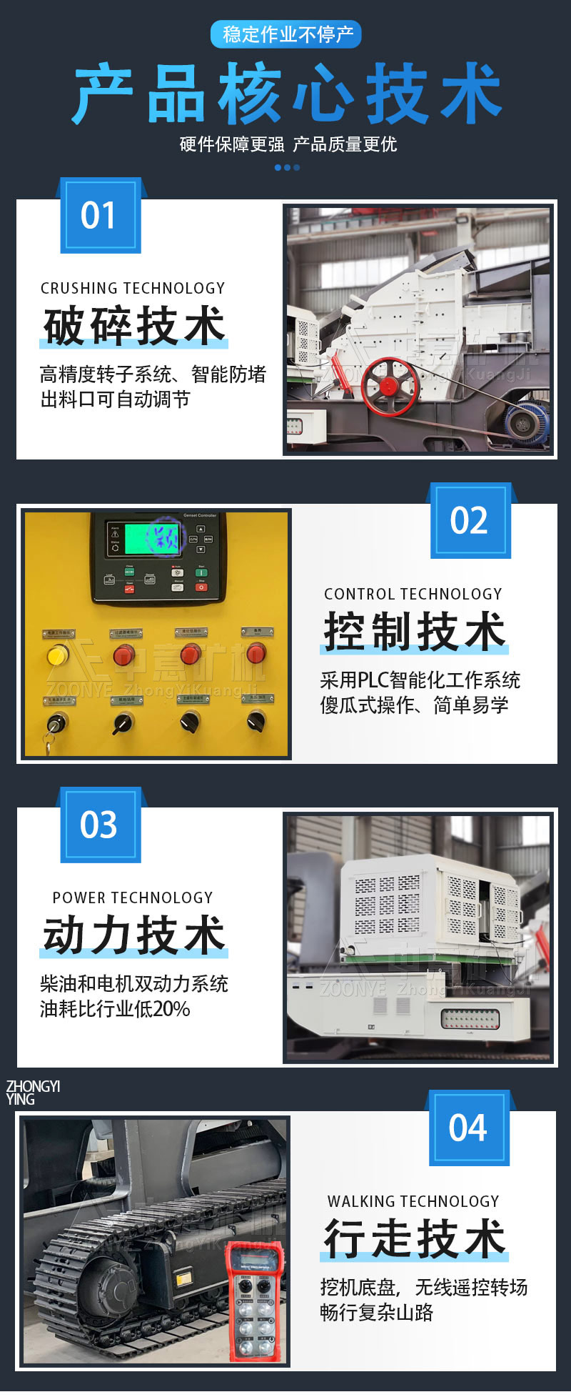 履帶式移動(dòng)碎石機(jī)技術(shù)